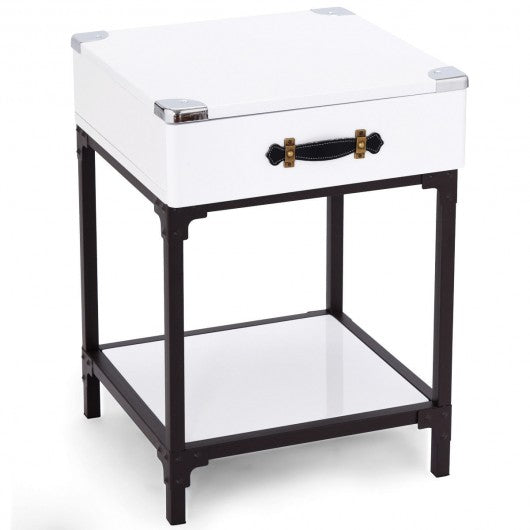 Modern Coffee End Table Side Table Nightstand with Drawer