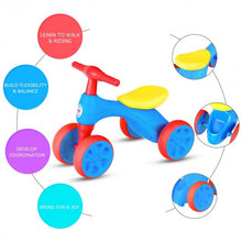 Load image into Gallery viewer, 4-wheel Baby Balance Bike with Sound and Storage Box-Red
