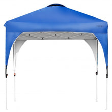 Load image into Gallery viewer, 6.6 x 6.6 FT Pop Up Height Adjustable Canopy Tent with Roller Bag-Blue
