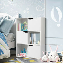 Load image into Gallery viewer, 6 Cube Wood Storage Shelves Organization

