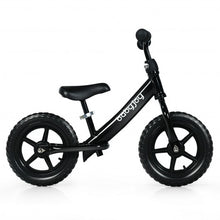 Load image into Gallery viewer, 12&quot; Kids Balance No-Pedal Ride Pre Learn Bike with Adjustable Seat-Black
