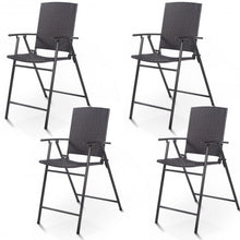 Load image into Gallery viewer, 4 pcs Rattan Wicker Folding Chairs
