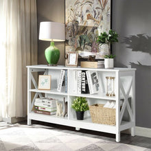 Load image into Gallery viewer, Wooden TV Stand Entertainment Media Center -White
