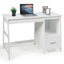 Load image into Gallery viewer, 47.5&quot; Modern Home Computer Desk with 2 Storage Drawers-White
