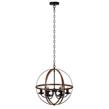 Load image into Gallery viewer, 6-Light Orb Chandelier Rustic Vintage Ceiling Lamp
