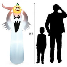 Load image into Gallery viewer, 6FT Halloween Inflatable Blow Up Ghost with LED Lights
