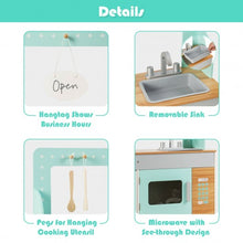 Load image into Gallery viewer, 2 in 1 Kids Wooden Pretend Cooking Playset Toy

