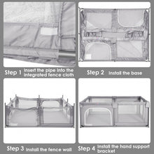 Load image into Gallery viewer, Baby Playpen Extra Large Kids Activity Center Safety Play-Gray
