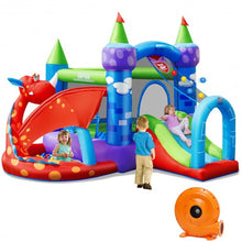 Load image into Gallery viewer, Kids Inflatable Bounce House Dragon Jumping Slide Bouncer Castle

