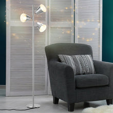 Load image into Gallery viewer, 64" 3-Light LED Floor Lamp Reading Light for Living Room Bedroom-Silver
