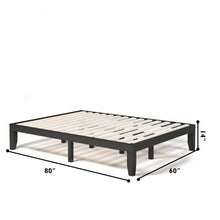 Load image into Gallery viewer, Queen Size 14&quot; Wooden Bed Mattress Frame-Brown
