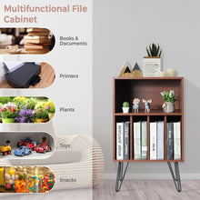 Load image into Gallery viewer, End Table Free Standing Display Bookshelf File Cabinet
