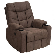Load image into Gallery viewer, Electric Power Lift Recliner Massage Sofa-Brown
