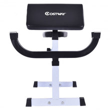 Load image into Gallery viewer, Biceps Trainer Seated Arm Barbell Curl Weight Bench
