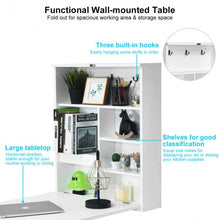 Load image into Gallery viewer, Convertible Wall Mounted Table with A Chalkboard-White
