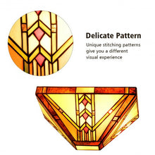 Load image into Gallery viewer, Tiffany-Style 1-Light Wall Sconce with 12" Glass Lampshade
