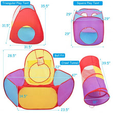 Load image into Gallery viewer, 7 pcs Kids Ball Pit Pop Up  Play Tents
