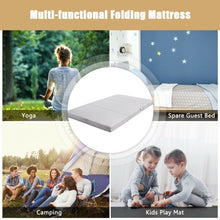 Load image into Gallery viewer, 4" Tri-Fold Sofa Bed Foam Mattress with Handles-Full Size
