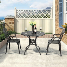 Load image into Gallery viewer, 2 Pcs Durable Aluminum Dining Chairs  Set with Armrest
