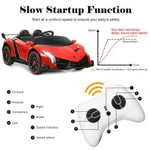 Load image into Gallery viewer, 12V 2-Seater Licensed Lamborghini Kids Ride On Car with RC and Swing Function
