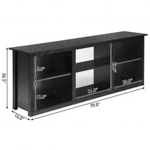 Load image into Gallery viewer, 2-Tier Entertainment Media Console TV Stand-Black
