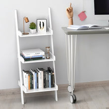 Load image into Gallery viewer, 3 Tier Leaning Wall Ladder Display Planting Storage Rack
