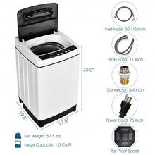 Load image into Gallery viewer, Full-Automatic Washing Machine 1.5 Cu.Ft 11 LBS Washer and Dryer -White
