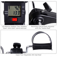 Load image into Gallery viewer, Folding Under Desk Indoor Pedal Exercise Bike for Arms Legs
