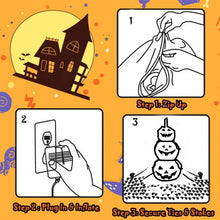 Load image into Gallery viewer, 5 Ft Halloween Inflatable 3-Pumpkin Stack Ghost
