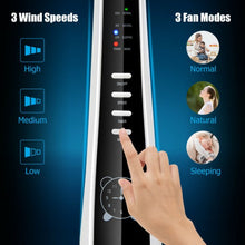 Load image into Gallery viewer, 15&quot; 4 Blades 3-Speed Height Adjustable Remote Control Pedestal Fan
