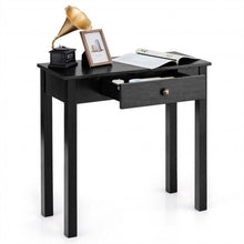 Load image into Gallery viewer, Small Space Console Table with Drawer for Living Room Bathroom Hallway-Black
