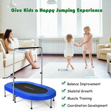 Load image into Gallery viewer, Foldable Double Mini Kids Fitness Rebounder Trampoline-Blue
