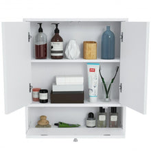 Load image into Gallery viewer, Bathroom Double Mirror Door Wall Mount Storage Wood Cabinet
