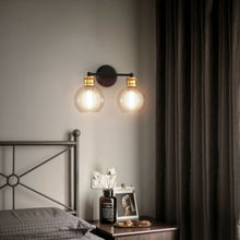 Load image into Gallery viewer, Modern 2-light Bubbled Glass Vanity Light

