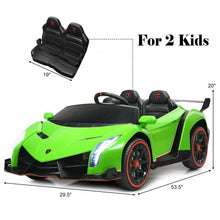 Load image into Gallery viewer, 12V 2-Seater Licensed Lamborghini Kids Ride On Car with RC and Swing Function
