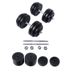 Load image into Gallery viewer, 66 lbs Adjustable Cap Gym Weight Dumbbell Set
