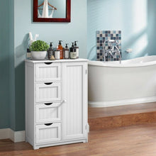 Load image into Gallery viewer, Standing Indoor Wooden Cabinet with 4 Drawers
