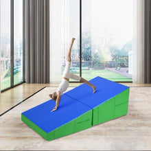 Load image into Gallery viewer, 48&quot; x 24&quot; x 14&quot; Folding Incline Gymnastics Mat
