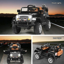 Load image into Gallery viewer, 12 V Kids Ride on Truck with MP3 + LED Lights-Black
