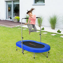 Load image into Gallery viewer, Foldable Double Mini Kids Fitness Rebounder Trampoline-Blue
