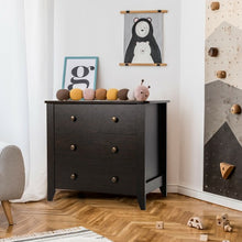 Load image into Gallery viewer, 3 Drawer Dresser Chest of Drawers Bedside Table-Espresso
