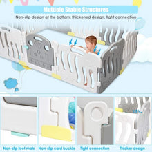 Load image into Gallery viewer, 10-Panel Kids Safety Activity Center -Gray
