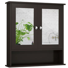 Load image into Gallery viewer, Bathroom Wall Mount Mirror Cabinet Organizer-Brown
