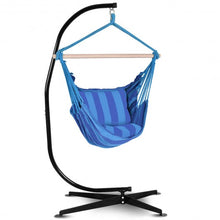 Load image into Gallery viewer, 4 Color Deluxe Hammock Rope Chair Porch Yard Tree Hanging Air Swing Outdoor-Blue
