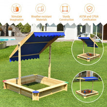 Load image into Gallery viewer, Kids Outdoor Playset Wooden Sandbox
