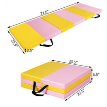 Load image into Gallery viewer, 6&#39; x 2&#39; x 2.5&quot; 3-Fold Gymnastics Tumbling Fitness Mat
