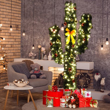 Load image into Gallery viewer, 5&#39; / 6&#39; / 7&#39; Artificial Cactus Christmas Tree with Lights-7&#39;
