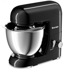 Load image into Gallery viewer, 4.3 Qt 550 W Tilt-Head Stainless Steel Bowl Electric Food Stand Mixer-Black
