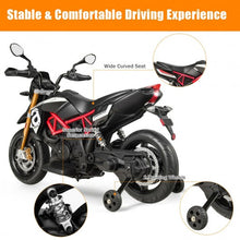 Load image into Gallery viewer, Aprilia Licensed 12V Kids Ride-On Motorcycle-Black
