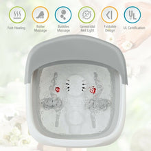 Load image into Gallery viewer, Foot Spa Bath Motorized Massager with Heat Red Light-Gray
